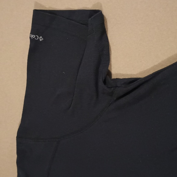 Columbia Mens Black Polo Shirt Short  with zipper Sleeve Black Size XXL - Picture 2 of 12